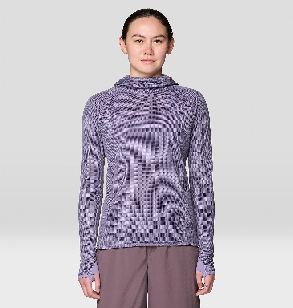 photo: Mountain Hardwear Women's AirMesh Long Sleeve Hoody fleece top