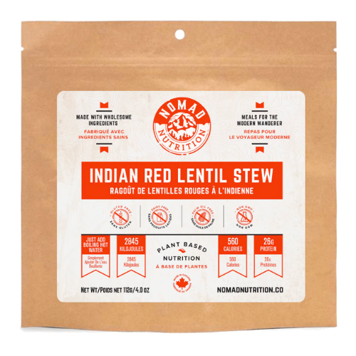 photo: Nomad Nutrition Indian Red Lentil Stew vegetarian entrée