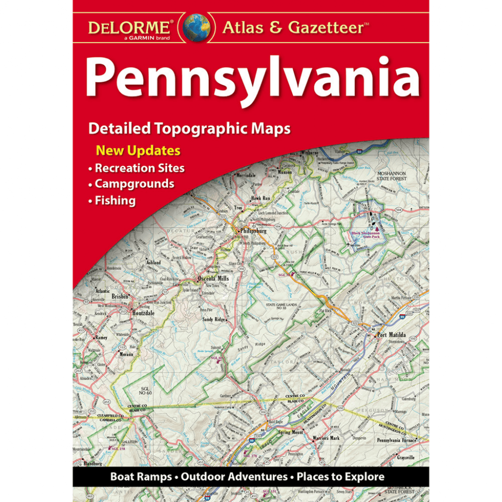 photo: DeLorme Pennsylvania Atlas & Gazetteer us northeast paper map
