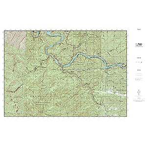 photo: MyTopo Waterproof Topo Map Tapoco us south map