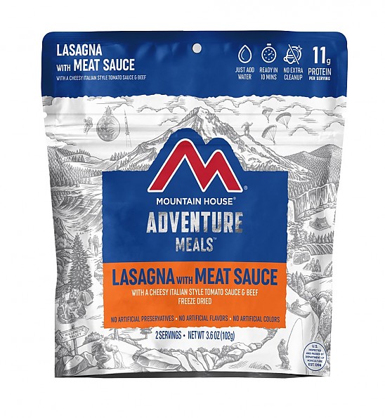 Mountain House Lasagna with Meat Sauce