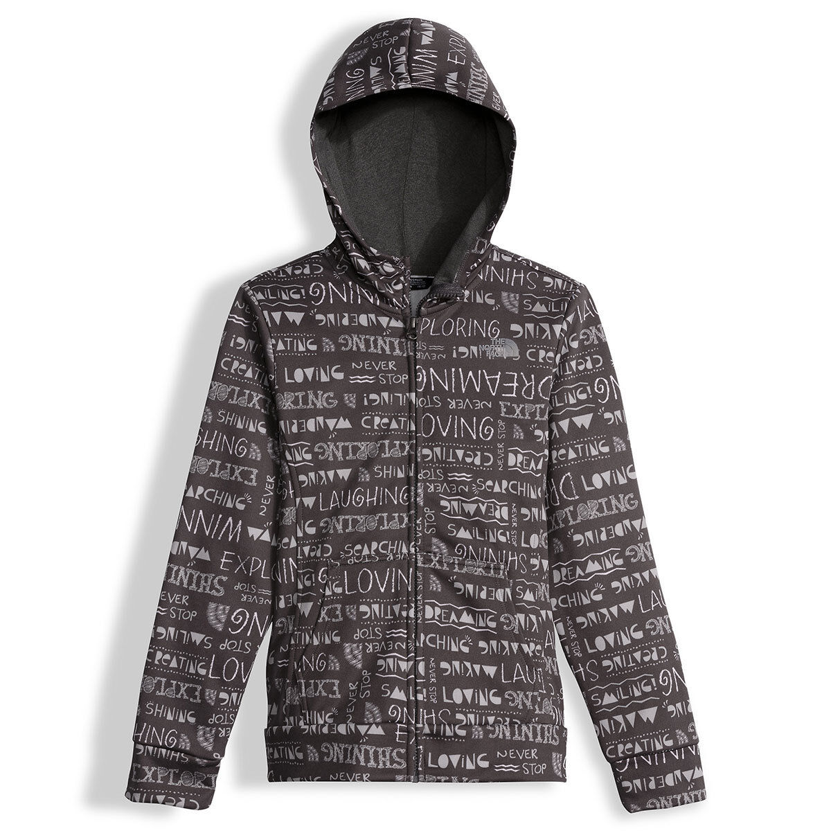 photo: The North Face Girls' Surgent Full Zip Hoodie fleece jacket