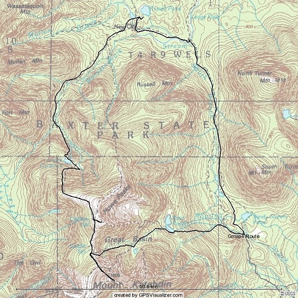 Baxter State Park Hiking Trail Maps