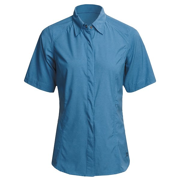 photo: ExOfficio Women's Dryfly Flex Shirt hiking shirt