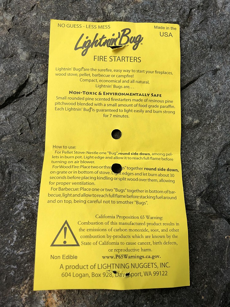 photo: Lightning Nuggets Lightnin' Bug fire starter