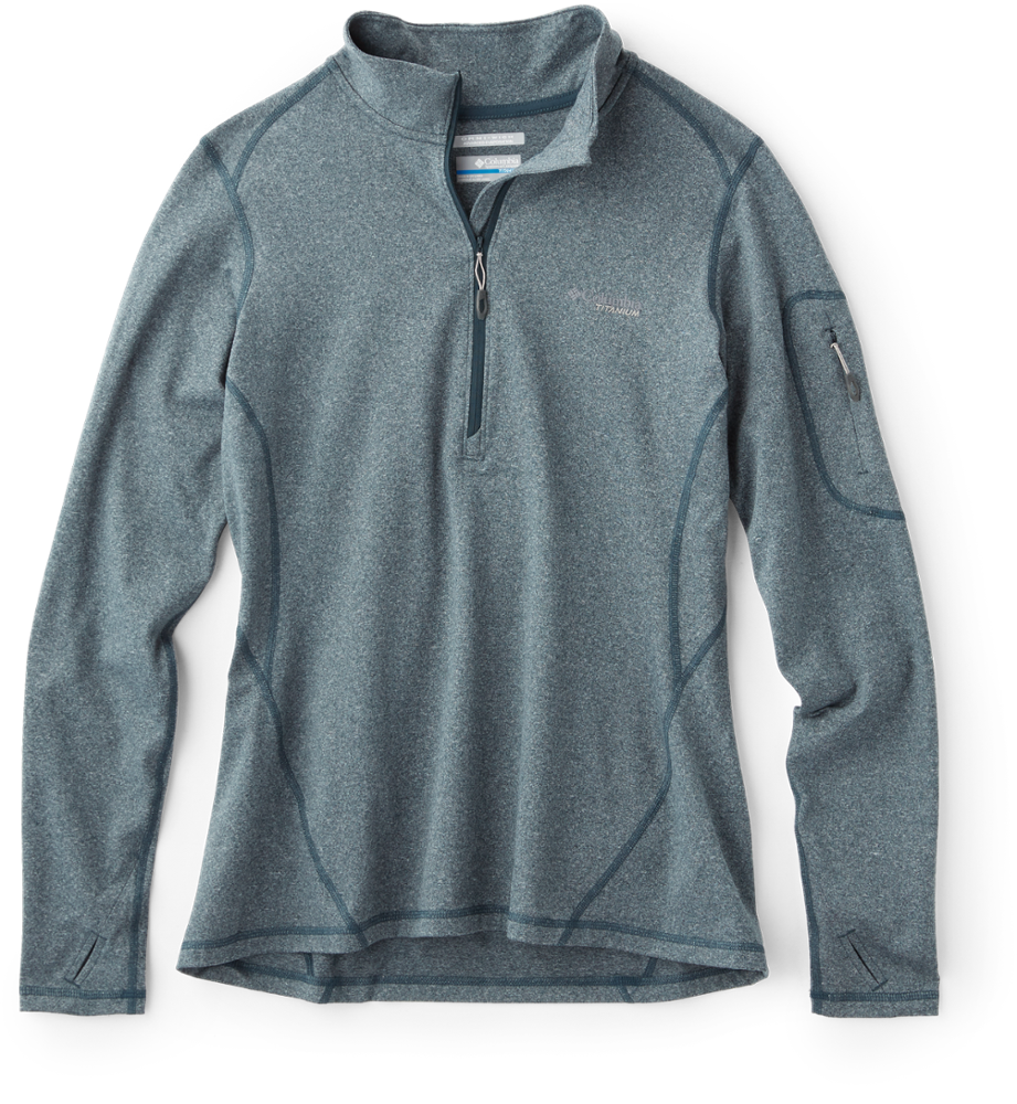 photo: Columbia Women's Diamond Peak Half Zip long sleeve performance top