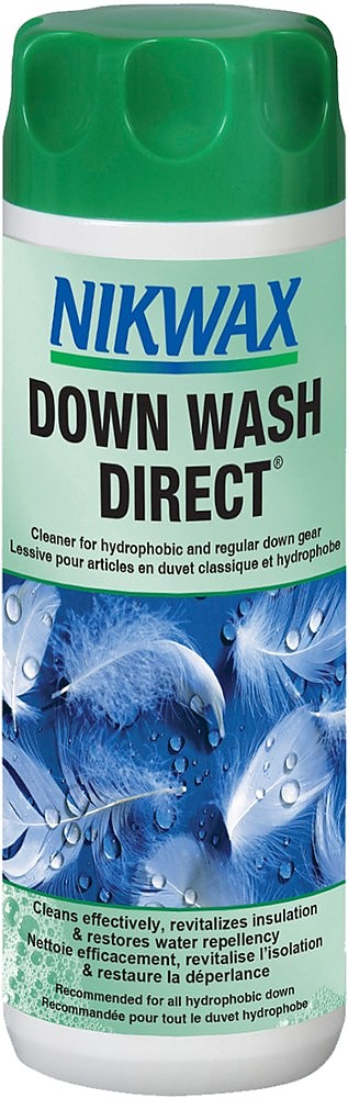 photo: Nikwax Down Wash Direct down cleaner/treatment