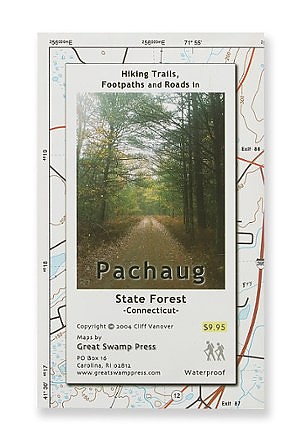 photo: Great Swamp Press Pachaug State Forest Trail Map - Connecticut us northeast paper map