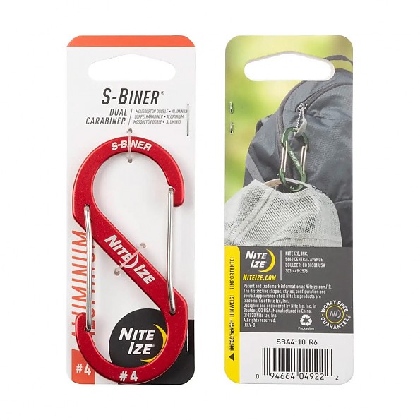 Nite Ize S-Biner Plastic Size #4 Carabiner Clip