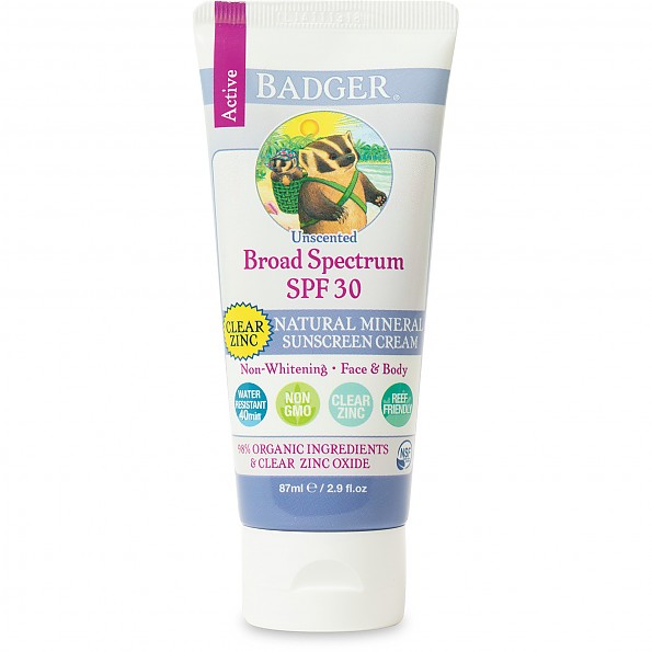 Badger  Active Broad Spectrum SPF 30 Clear Zinc Sunscreen