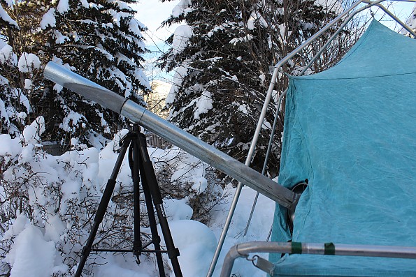 Homemade tent outlet stove