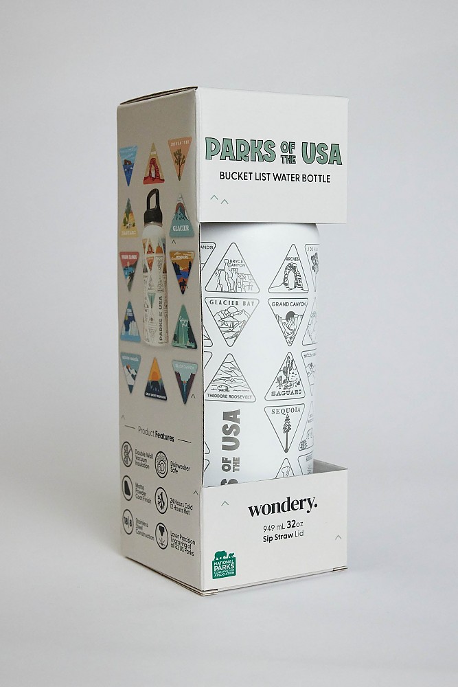 Wondery Parks of the USA Bucket List Water Bottle Reviews Trailspace