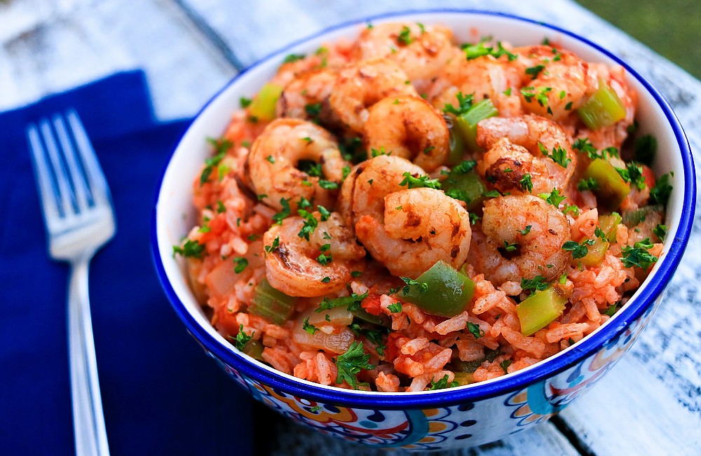 photo: Stowaway Gourmet Jambalaya with Shrimp meat entrée