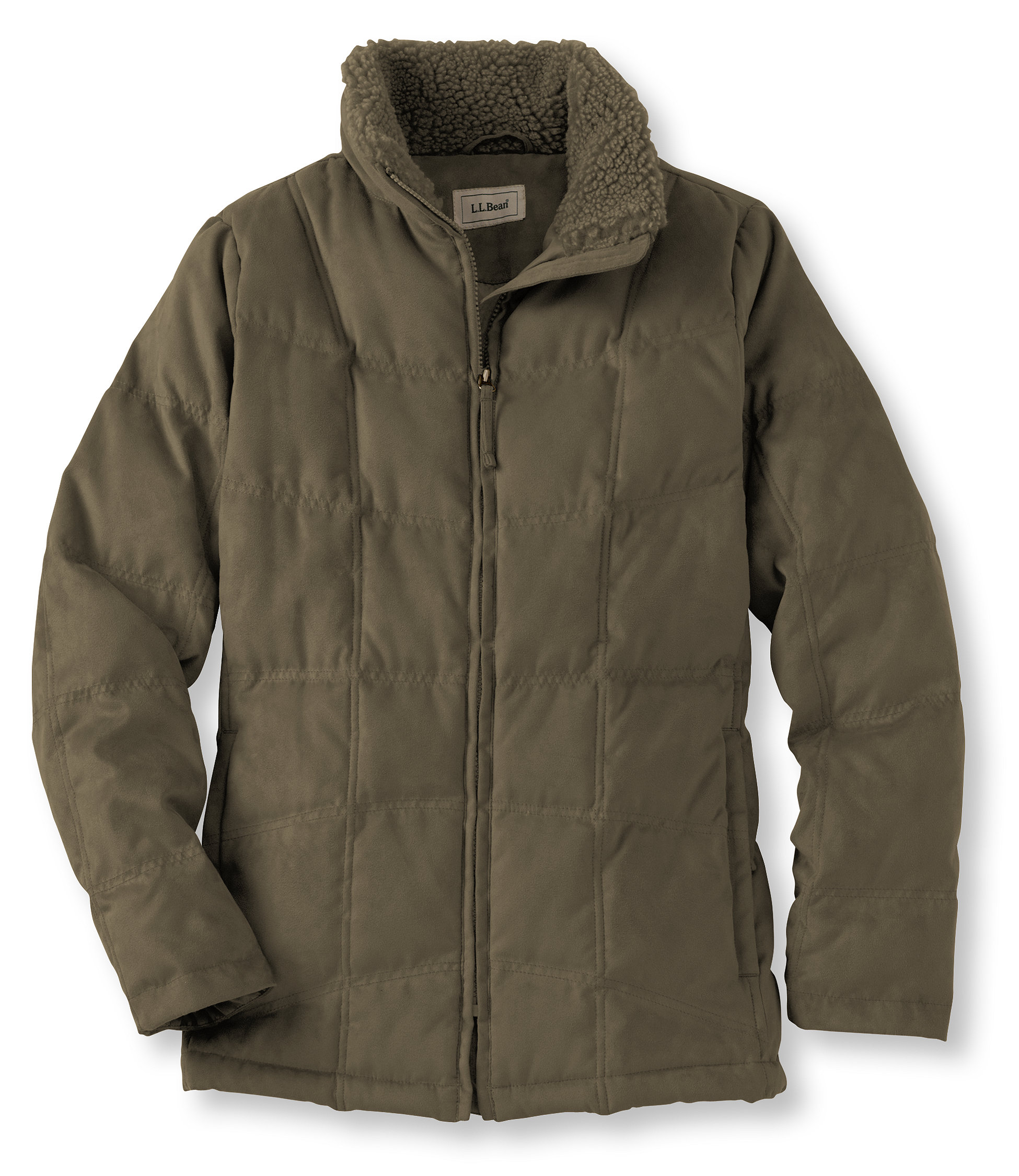 photo: L.L.Bean Microsuede Quilted Down Jacket down insulated jacket
