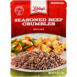 photo:   Libby's Seasoned Beef Crumbles meat entrée