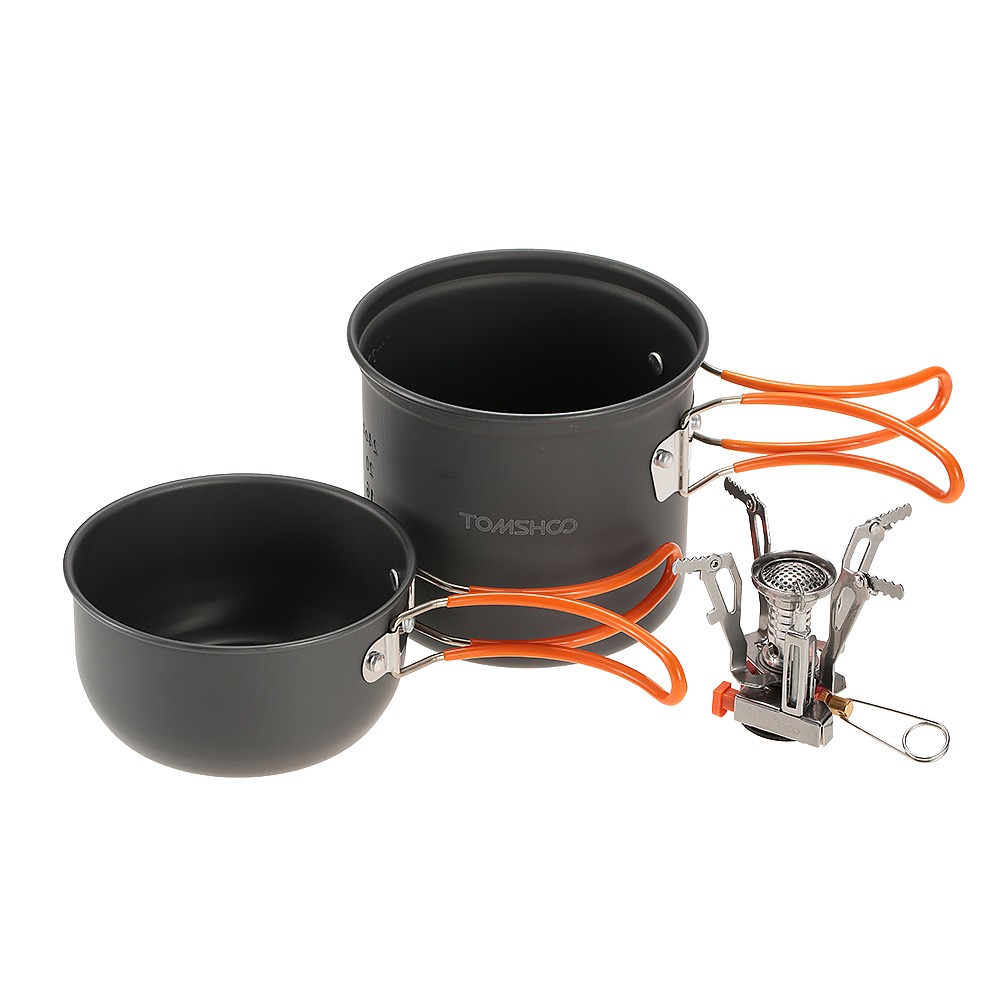 Tomshoo Outdoor Camping Hiking Cookware Pot Set Reviews Trailspace