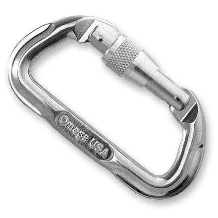photo: Omega Pacific Standard Locking D locking carabiner