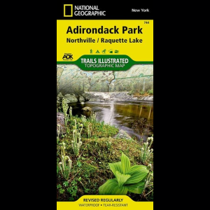 photo: National Geographic Northville/Raquette Lake Map - Adirondack National Park us northeast paper map