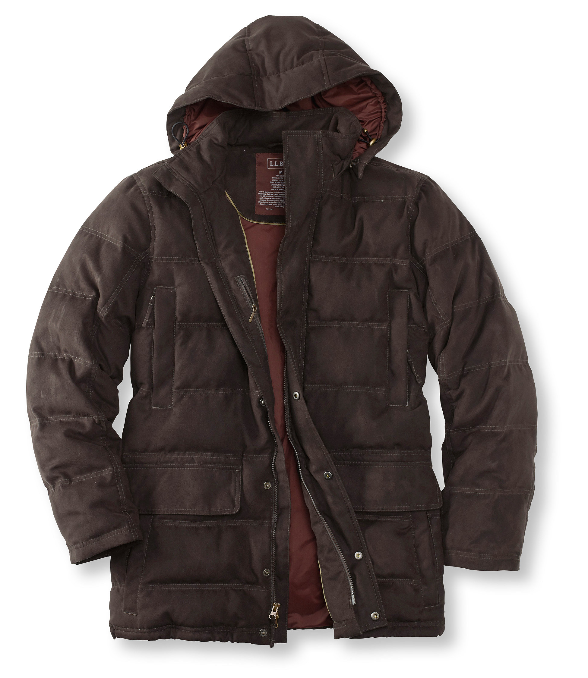 photo: L.L.Bean Town and Field Down Hooded Coat down insulated jacket