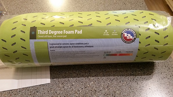 Big Agnes Third Degree Foam Pad Reviews - Trailspace