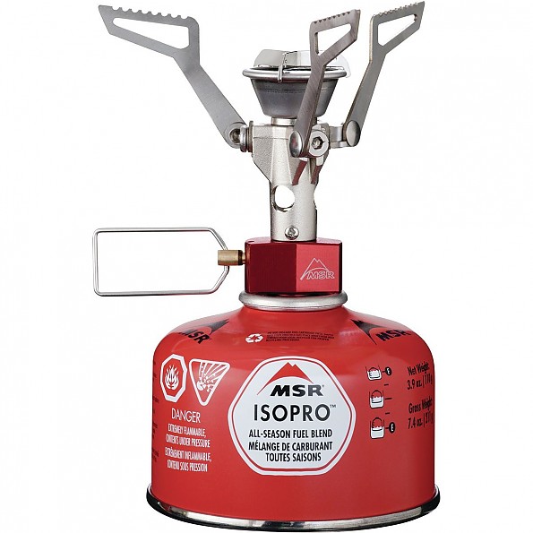 photo of a compressed fuel canister stove