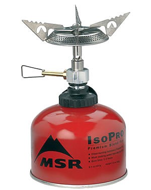 photo: MSR SuperFly with AutoStart compressed fuel canister stove