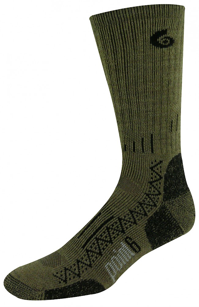 Point 6 Hiking Tech  Medium Crew Merino Wool Socks Size XL 11-13.5
