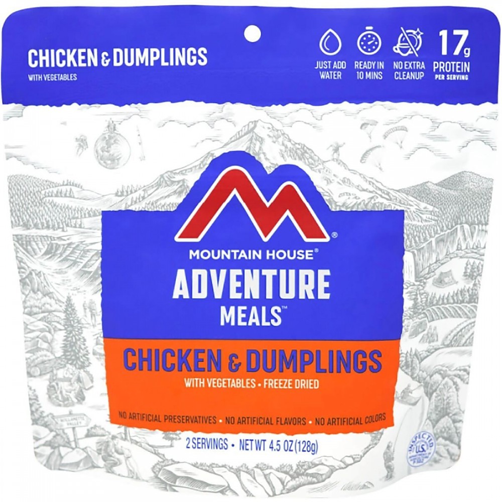 photo: Mountain House Chicken and Dumplings meat entrée