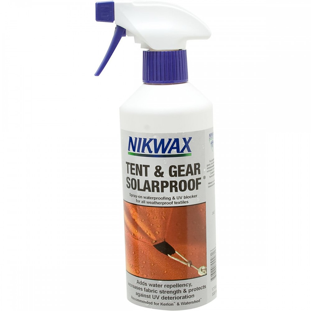 photo: Nikwax Tent & Gear SolarProof equipment cleaner/treatment