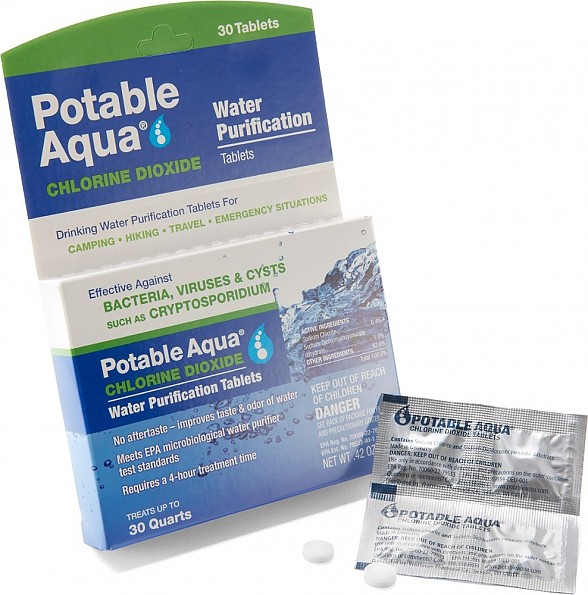 Potable Aqua Chlorine Dioxide Water Purification Tablets