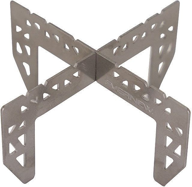 photo: Evernew Titanium Cross Stand stove accessory