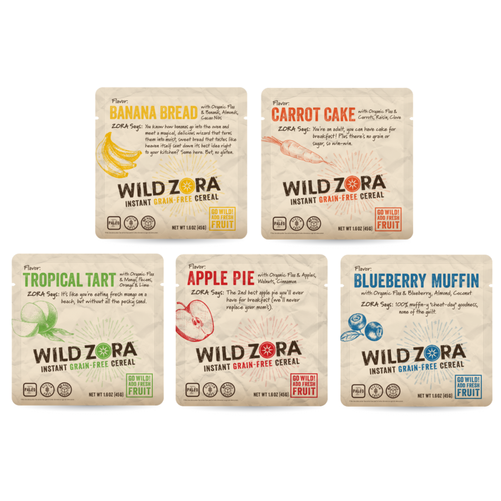 photo: Wild Zora Instant Grain-Free Cereal breakfast