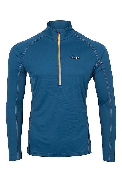 photo: Rab Men's Interval Long Sleeve Zip Tee long sleeve performance top