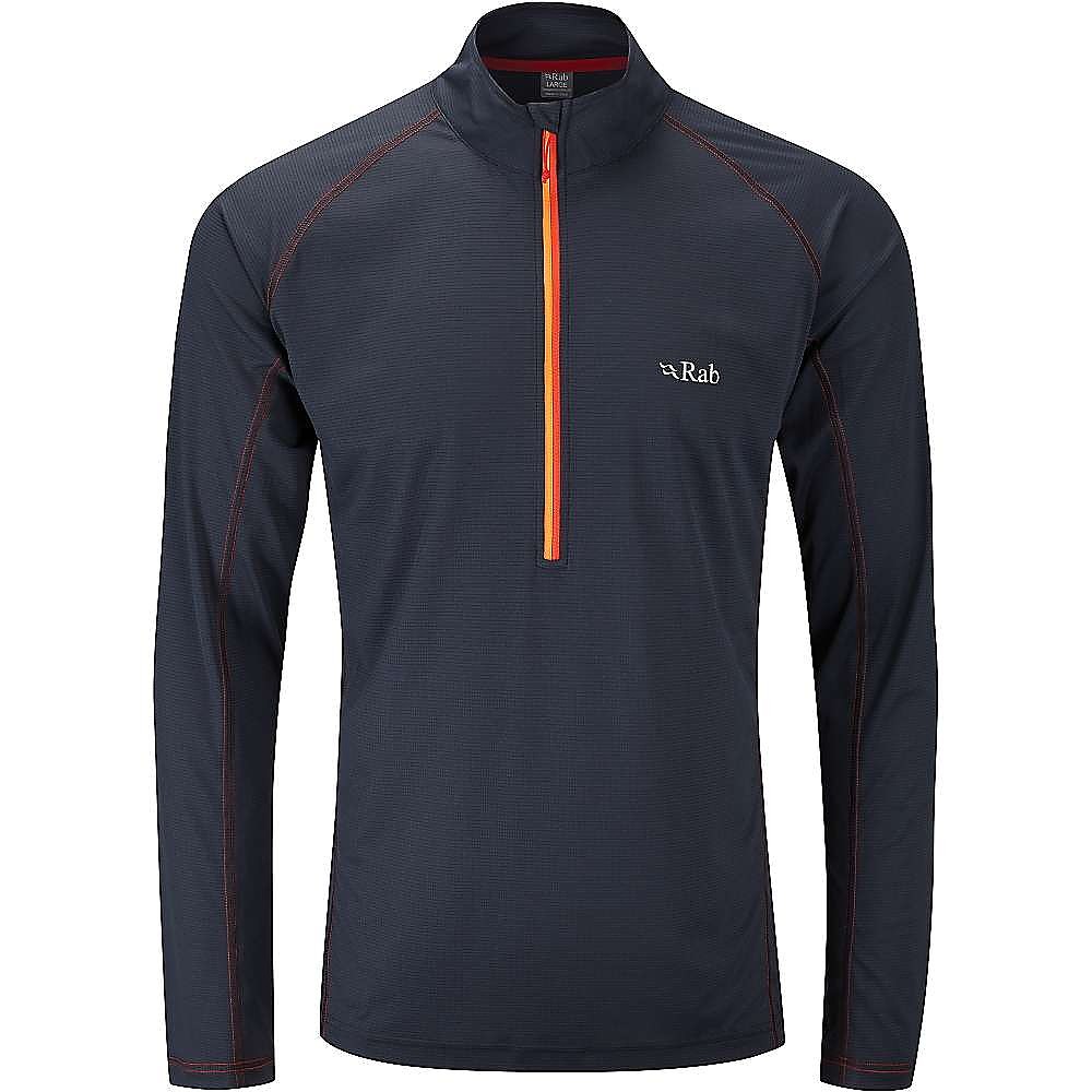 photo: Rab Interval Long Sleeve Zip Tee long sleeve performance top