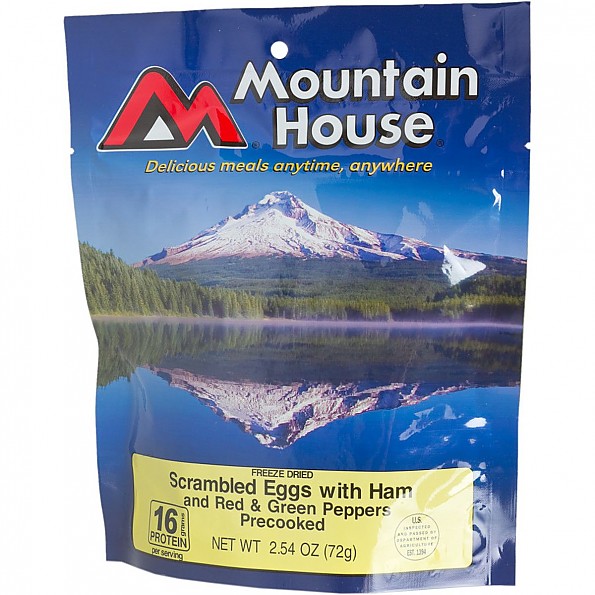 Mountain House Scrambled Eggs with Ham, Red & Green Peppers