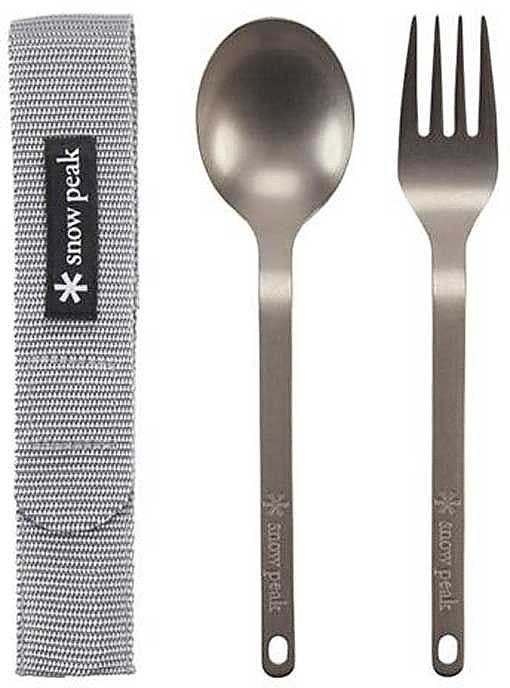 photo: Snow Peak Titanium Fork & Spoon Set utensil