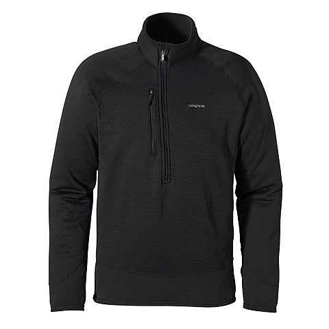 2000'S Patagonia R1 Flash Pullover 40104S7 Half-Zip Fleece Pullover, Made in USA, Men's Size Medium polyester black type Vintage Second Hand