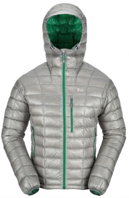 rab continuum down hooded jacket