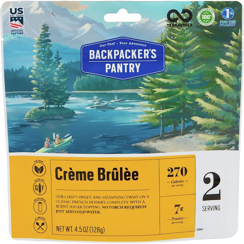 photo: Backpacker's Pantry Creme Brulee dessert