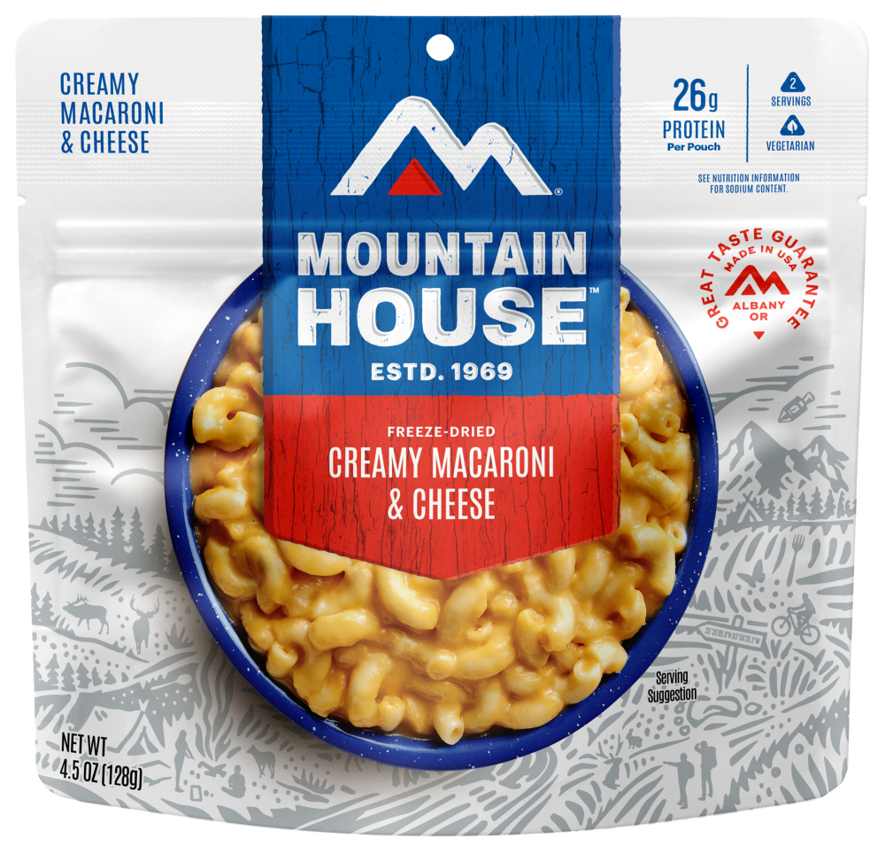 photo: Mountain House Macaroni & Cheese vegetarian entrée