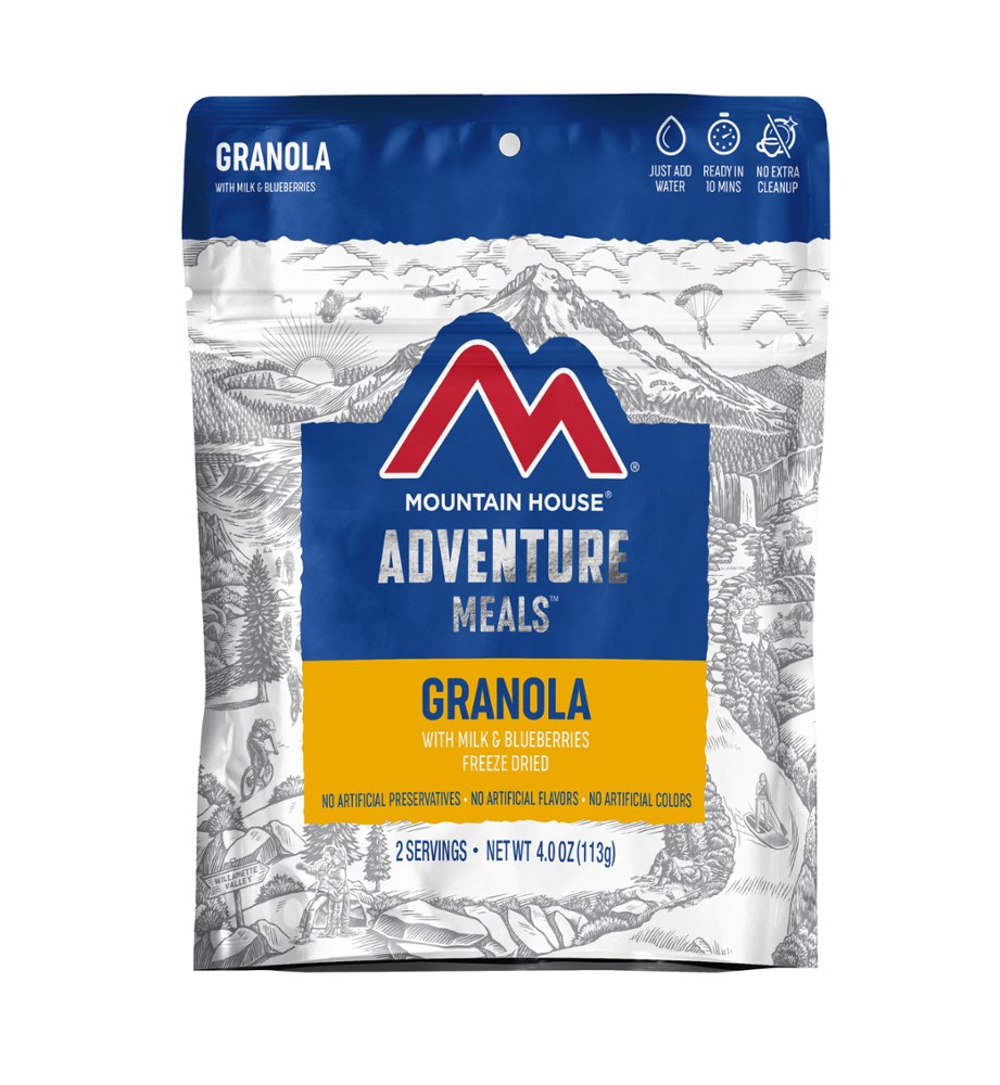 photo: Mountain House Granola with Milk and Blueberries breakfast
