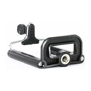 Trekking pole phone store mount