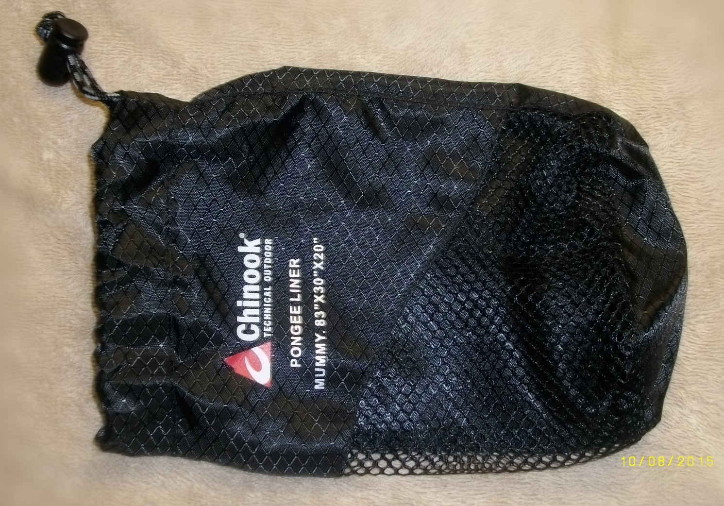 photo: Chinook Pongee Mummy Liner sleeping bag liner