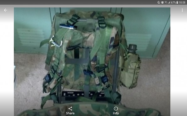 Military Rucksack Alice Pack Army Backpack and Butt Pack 