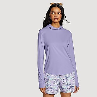 photo: Eddie Bauer Women's Solarfoil UPF Pullover Hoodie long sleeve performance top