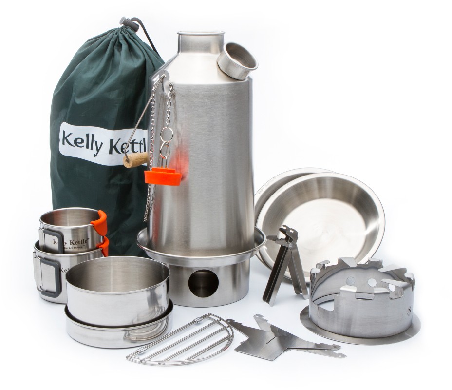 photo: Kelly Kettle Ultimate Stainless Base Camp Kit wood stove