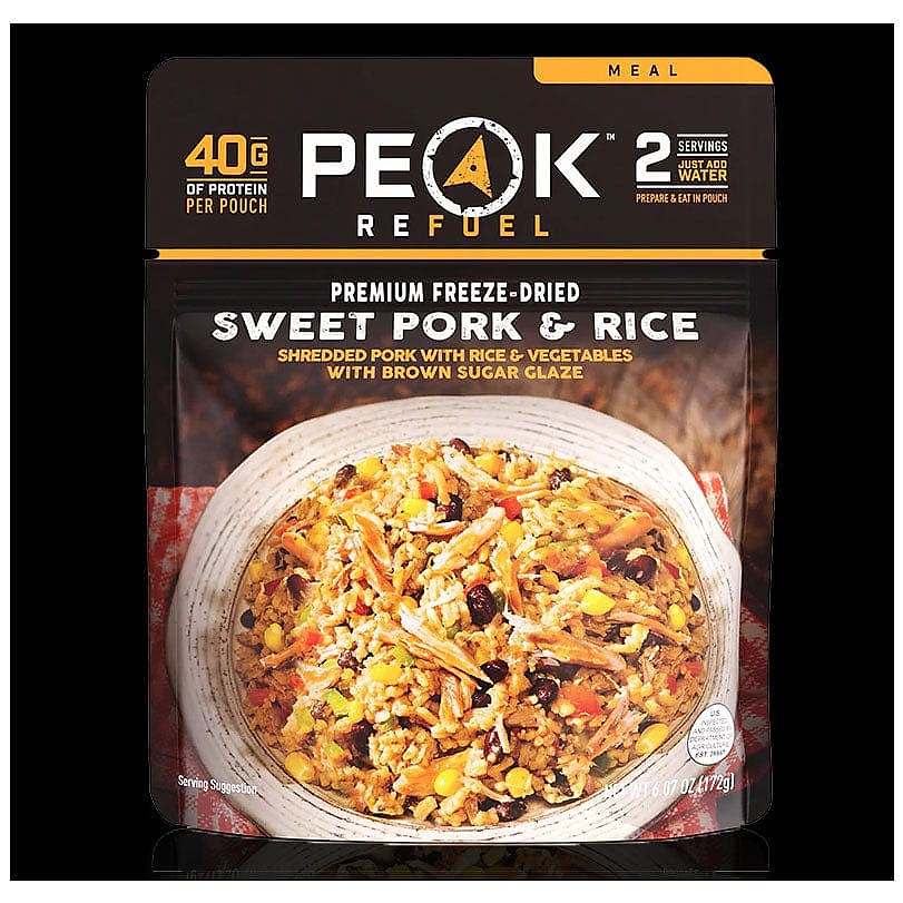 photo: Peak Refuel Sweet Pork & Rice meat entrée