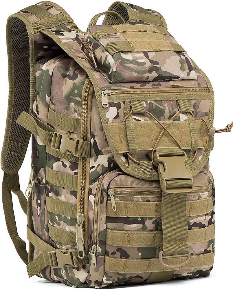 photo: U.S. Military MOLLE Pack external frame backpack