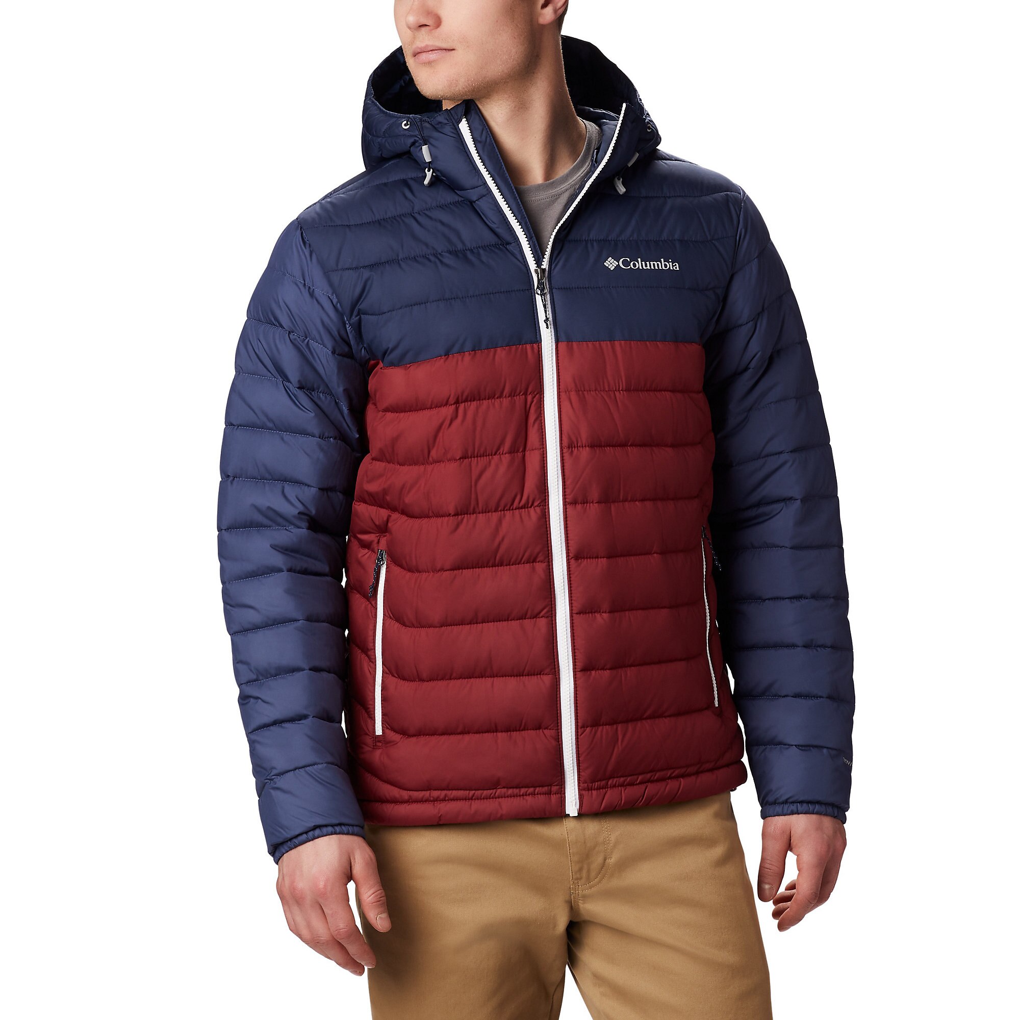 photo: Columbia Men's Powder Lite Hooded Jacket synthetic insulated jacket
