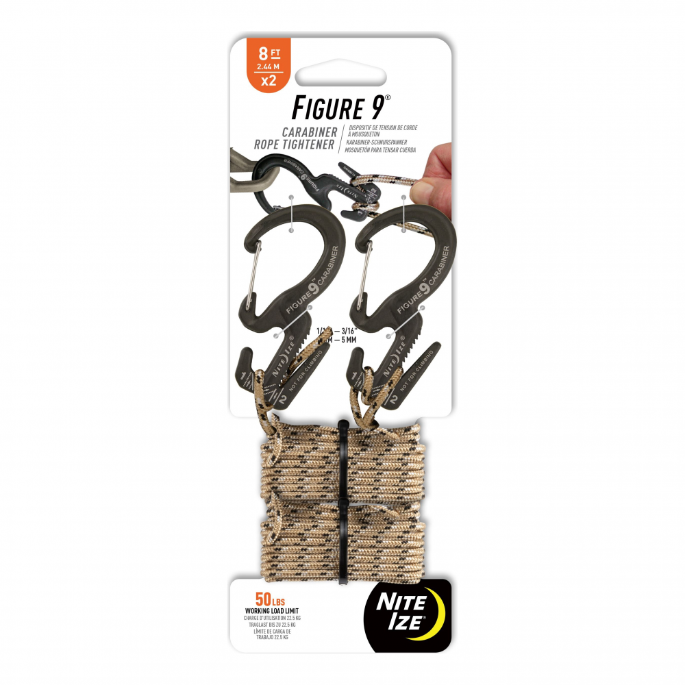 photo: Nite Ize Figure 9 Carabiner line tensioner/clip